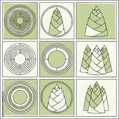 アースカラーの抽象的な波状の風景の背景、流れるような有機的な形状と温かみのあるカラーパレットを備えたデジタルアート