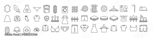 textile icon outline