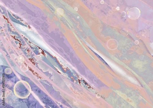 Purple Ink Marble Art