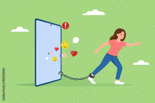 Woman and Mobile Phone Use