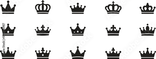 Crown Icon King Queen Royalty Monarch Authority Power Success Leadership Victory Award Achievement Symbol Luxury Premium Elegant Golden Ornament Decoration Majestic Sovereign