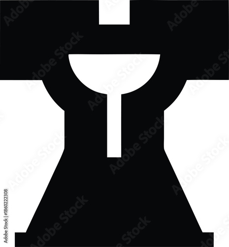 ar surgical guide silhouette vector illustration on transparent background