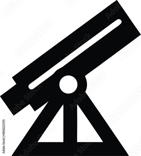 asteroid deflection system silhouette vector illustration on transparent background