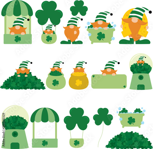 Cute St. Patrick's Day Gnome Collection