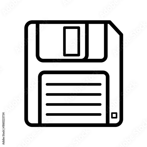 Floppy disk - vector icon