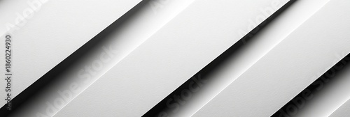 Elegant Abstract White Paper Lines and Shadows in a Modern Design, Clean Surface, Minimalist Style