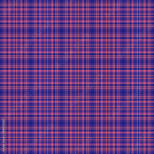 Ethnic texture check seamless, intricate vector pattern fabric. Summertime background textile plaid tartan in blue and red colors.