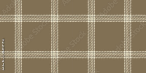 Herringbone textile plaid check, 1970s fabric pattern vector. Invite tartan seamless background texture in amber and light colors.