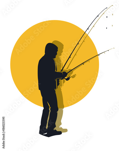 Pêcheur à la ligne