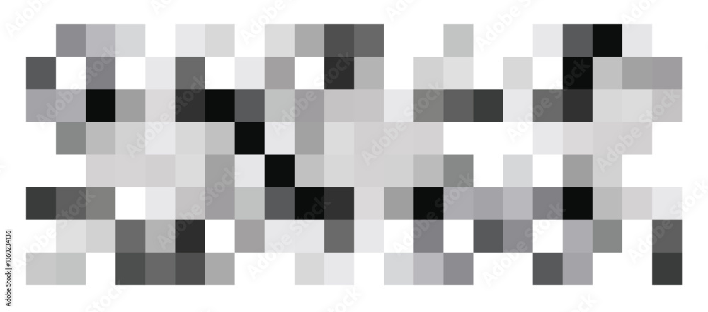Fototapeta premium Censored pixel sign flat style design vector illustration concept.