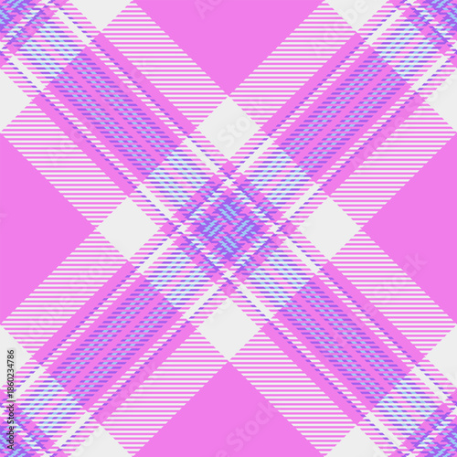 Hanukkah fabric tartan check, collage vector background texture. Japanese textile plaid pattern seamless in violet and white colors.