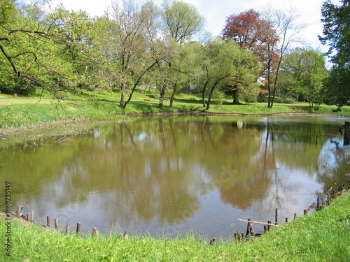 Großer Parkteich im Schlossgarten von Gotha