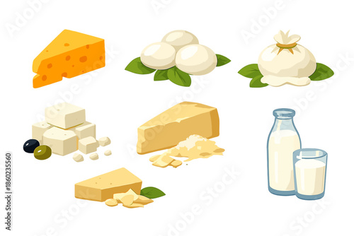 Assortment of Dairy Products