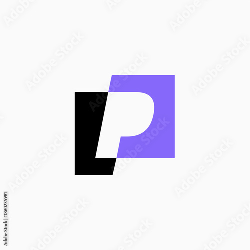 Free Download p letter mark square logo vector icon illustration - GFXLoad