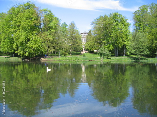 Großer Parkteich im Schlossgarten von Gotha
