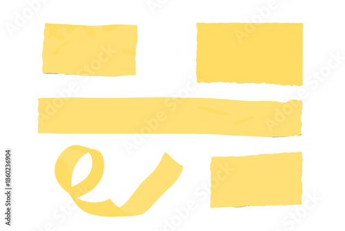 Yellow Tape Collection with Glow Effect