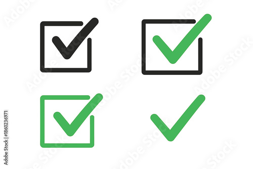 Checkmark icons in squares