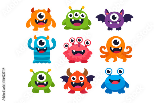 Cute Cartoon Monsters Collection