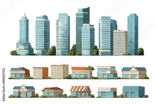 Collection of Diverse Architectural Buildings