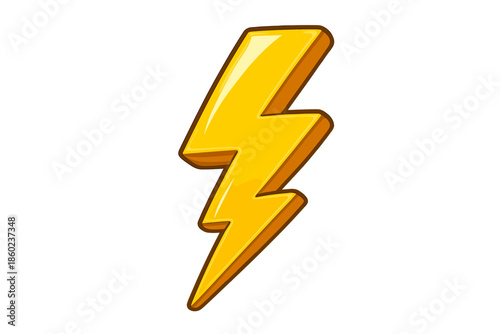 Yellow lightning bolt icon on a gradient background