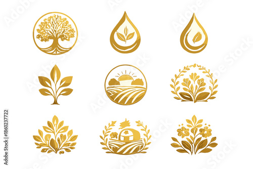 Golden Icons of Nature and Agriculture