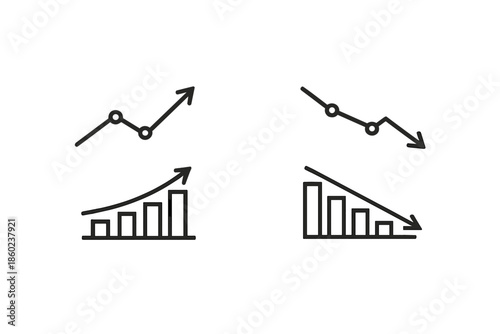 Growth and Decline Icons