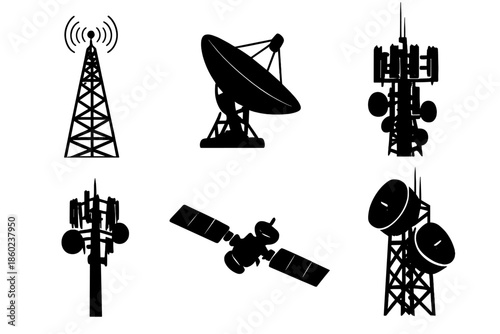 Radio Tower Broadcasting Signal