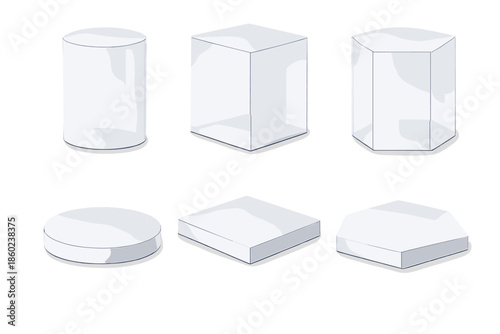 Clear Geometric Shapes