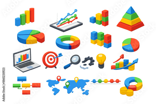 Collection of Business and Finance Infographic Icons