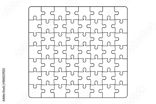 Complete Puzzle with Matching Pieces