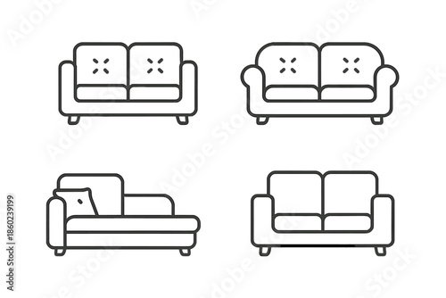 Sofa Icons Set