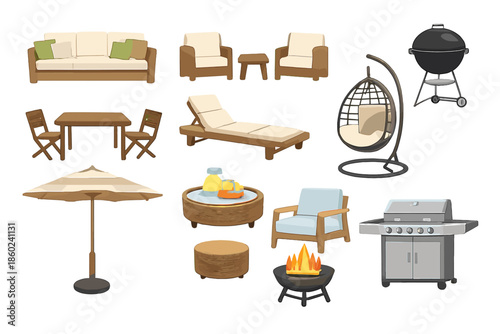 Outdoor Living Furniture and Grills Collection