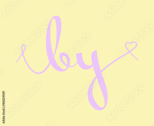 BY initial wedding monogram calligraphy vector illustration. Hand drawn lettering b and y love logo design for valentines day poster, greeting card