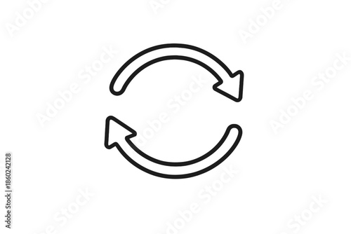 Refresh arrows icon on grey gradient background