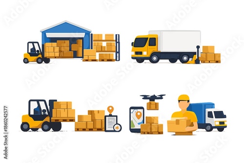 Logistics and Delivery Workflow: Warehouse to Last Mile