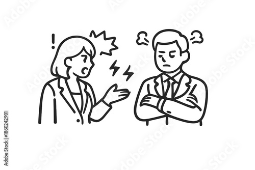 Argument between man and woman