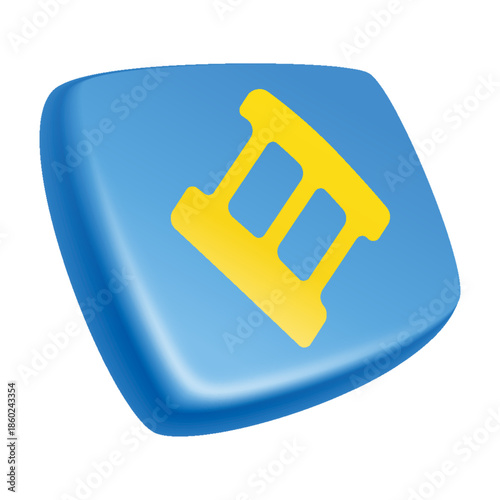 Social media icon. Speech bubble for online social media in modern and minimalist design. Perfect for websites, apps, and presentations. Cartoon design symbol isolated on white background