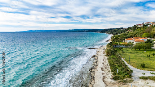 Coastline near Afytos village, Chalkidiki, Greece