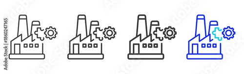 Study Manual icon set collection creative outline style for business with multiple thickness variations suitable for branding design presentation and digital marketing