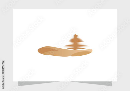 Pyramid logo vector icon design, Creative Branding Pyramids Logo Concept design