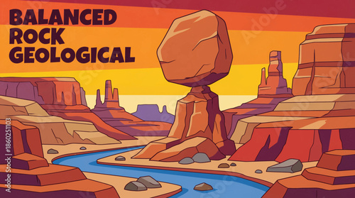 Balanced Rock is a gravity-defying sandstone formation representing advanced erosion stages, iconic desert geology, and recognizable natural landmarks near Arches National Park in Utah