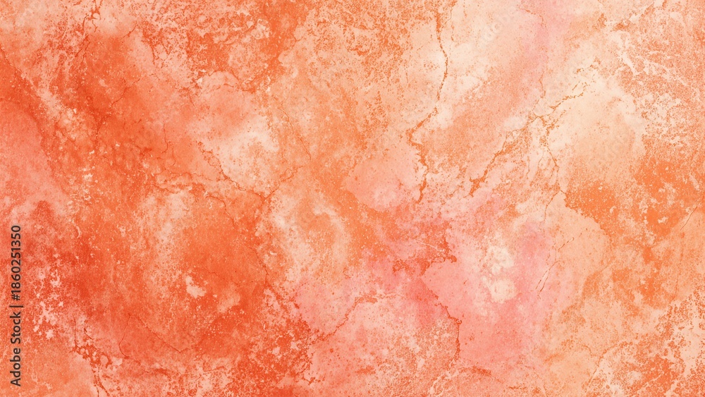 Fototapeta premium Vibrant orange marble texture with natural veins and elegant patterns