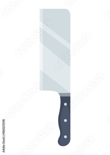 Sturdy chopping tool, Durable industrial kitchen blade, Robust industrialstyle cleaver designed specifically for intense chopping and cutting demands in professional