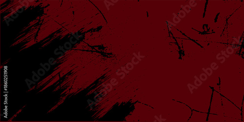 Black and red abstract grunge background with halftone style modern arts sport background abstract