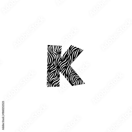 Soft Feather Quill Letter K C...