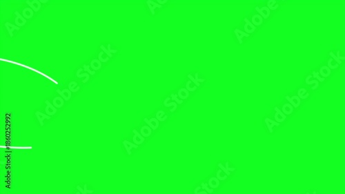 Wind lines flowing on green screen video animation. Simple wind effect, White Wind Blow Path Animation 4K
