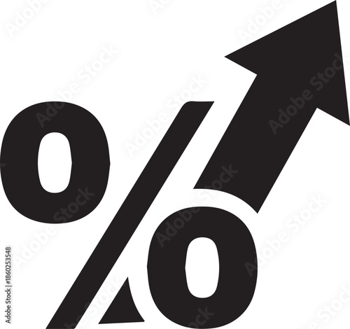 Percentage increase symbol