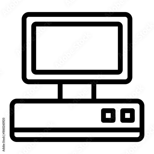 computer line icon