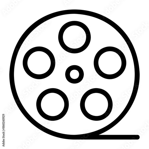 film reel line icon
