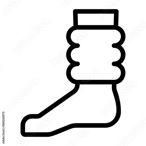 leg warmer line icon